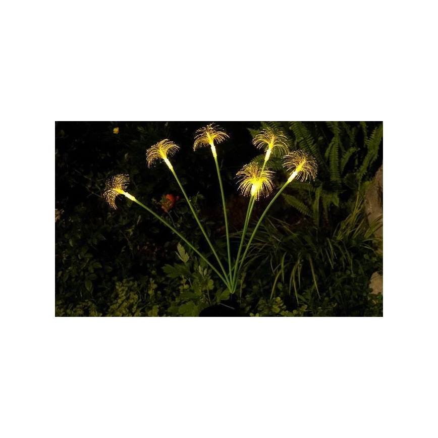 LED napelemes díszlámpa szenzorral 6xLED/1,2V 3000K 77 cm 600 mAh IP44