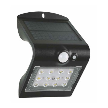 LED Napelemes érzékelős fali lámpa LED/1,5W/3,7V 1200 mAh IP65
