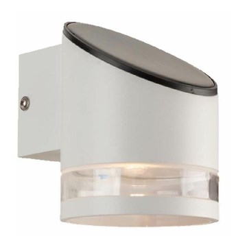 LED Napelemes érzékelős fali lámpa LED/1W/3,7V IP54 3000K 1200 mAh fehér