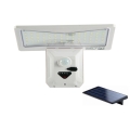 LED Napelemes érzékelős fali lámpa LED/2,6W/5,5V IP65 fehér
