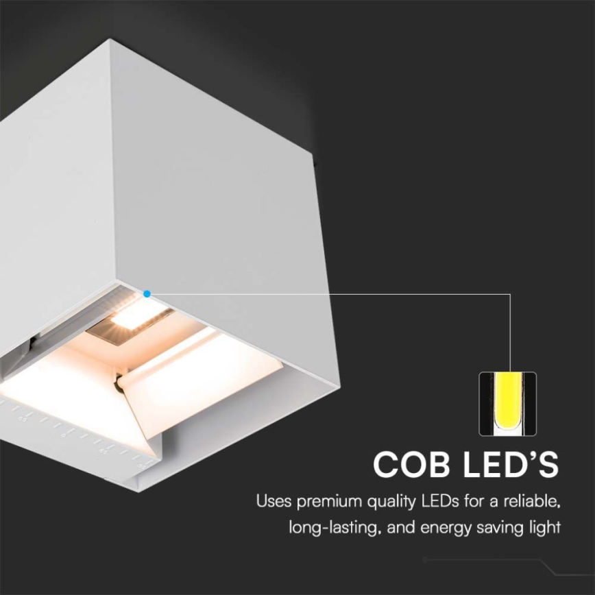 LED Napelemes érzékelős fali lámpa LED/3W/3,7V IP65 4000K 2600 mAh fehér