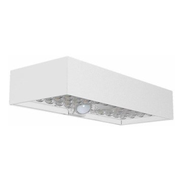 LED Napelemes érzékelős fali lámpa LED/6W/3,7V IP65 4000K 3000 mAh fehér