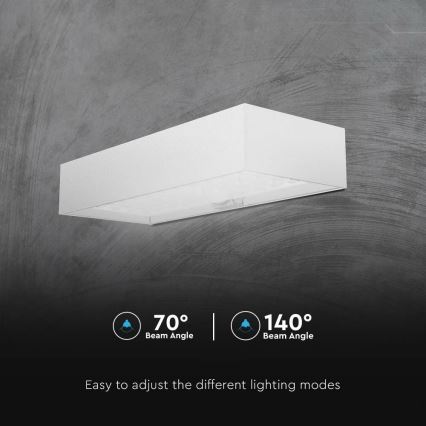 LED Napelemes érzékelős fali lámpa LED/6W/3,7V IP65 4000K 3000 mAh fehér