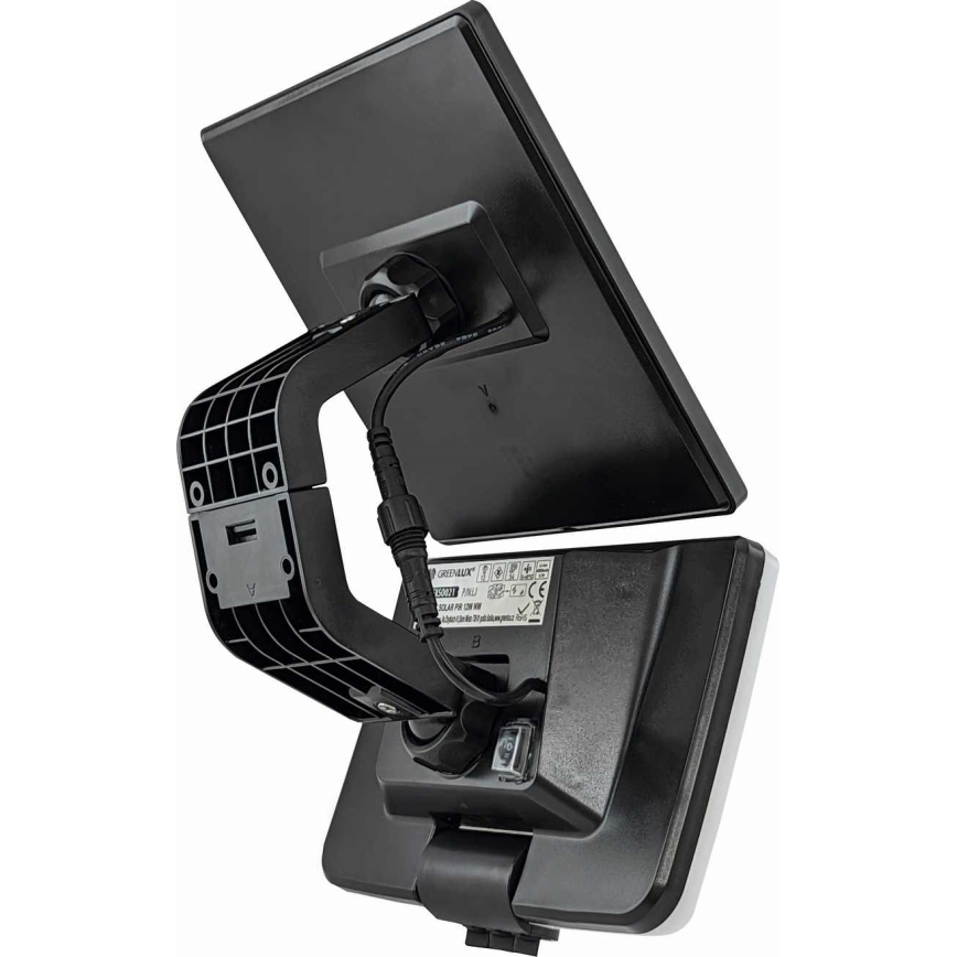 LED Napelemes érzékelős fali lámpa LED/8W/3,7V 2000 mAh IP54