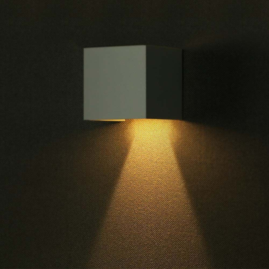 LED Napelemes érzékelős fali lámpa LED/9W/3,7V IP65 3000K 2600 mAh fehér