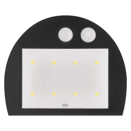 LED Napelemes érzékelős fali lámpa LUMI LED/3,7W 1200mAh IP54 fehér