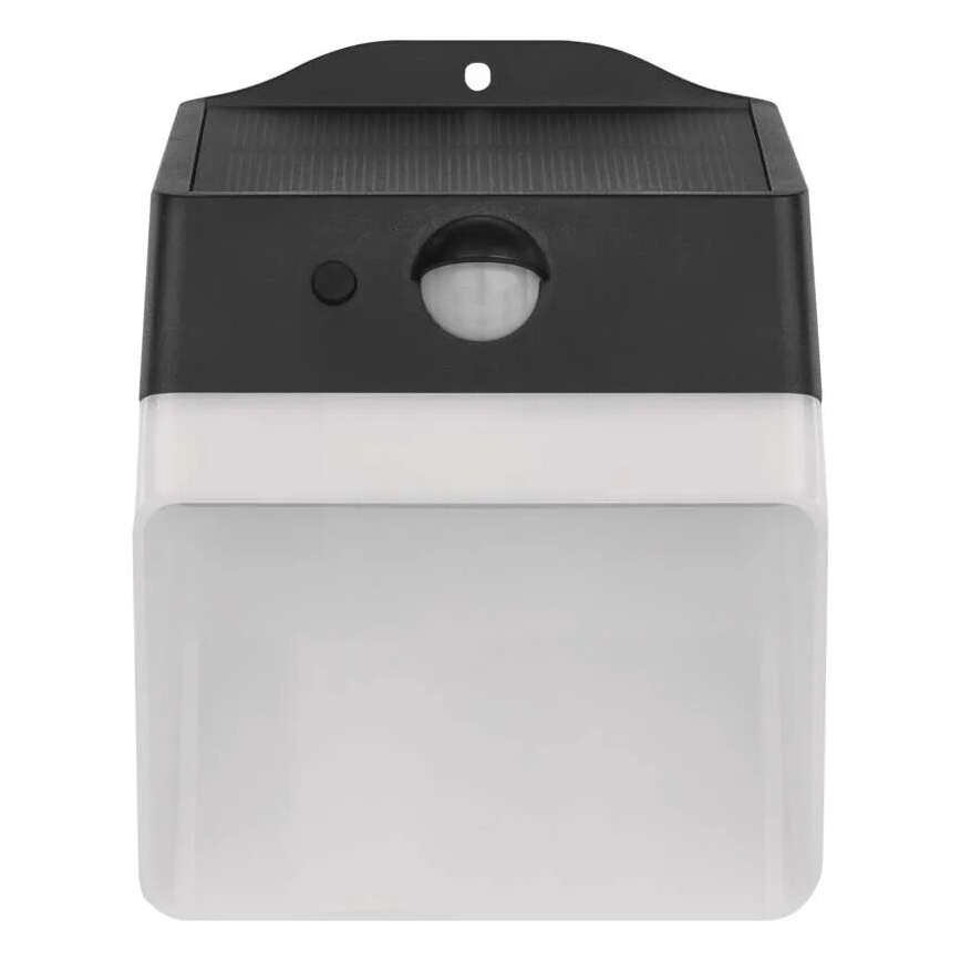 LED Napelemes érzékelős fali lámpa LUMI LED/3,7W IP65 fekete