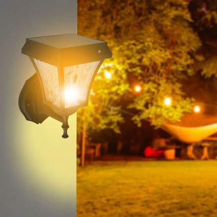 LED Napelemes fali lámpa 3in1 LED/2W/5,5V 3000K/6000K IP65 2200 mAh