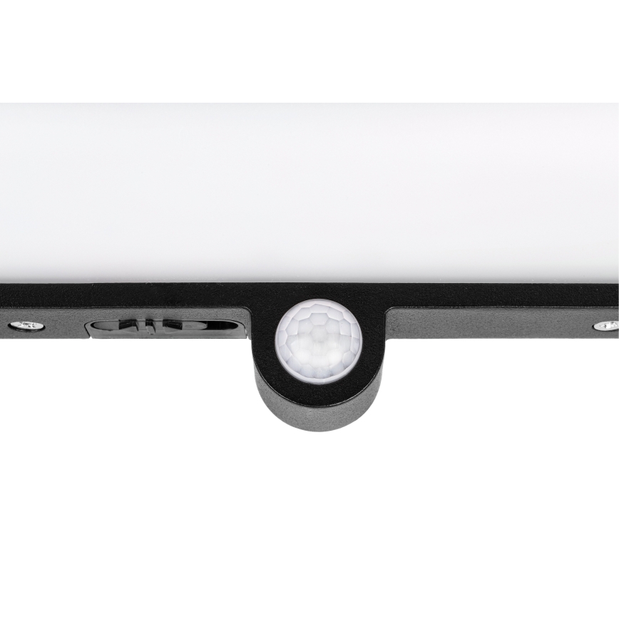LED napelemes fali lámpa mozgás- és alkonyatérzékelővel LED/3W/3,7V IP54 1500 mAh fekete
