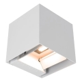 LED napelemes fali lámpa érzékelővel LED/9W/3,7V 3000/4000/5000K IP65 2600 mAh fehér