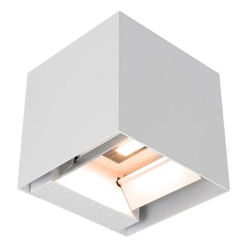 LED napelemes fali lámpa érzékelővel LED/9W/3,7V 3000/4000/5000K IP65 2600 mAh fehér