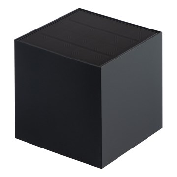 LED napelemes fali lámpa érzékelővel REKA LED/3W/3,7V 1800 mAh 3000/4000/6500K IP65 antracit