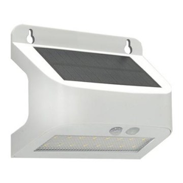 LED napelemes fali lámpa érzékelővel SOLTO LED/6W/3,7V 4000K IP54 2400 mAh fehér