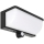 LED napelemes fali lámpa mozgás- és alkonyatérzékelővel LED/3W/3,7V IP54 1500 mAh fekete
