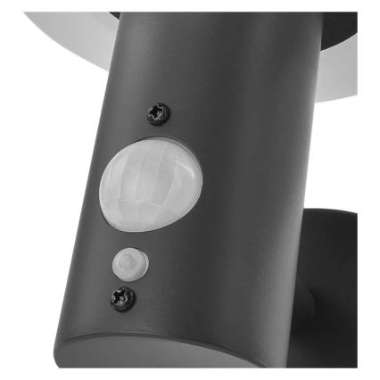 LED napelemes fali lámpa érzékelővel LED/2W/3,7V 1200 mAh IP44