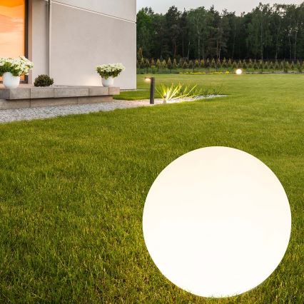 LED Napelemes lámpa BALL LED/3,7V 2000 mAh átm. 50 cm IP65 fehér