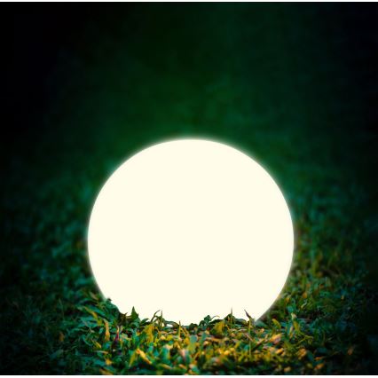 LED Napelemes lámpa BALL LED/3,7V 2000 mAh átm. 50 cm IP65 fehér