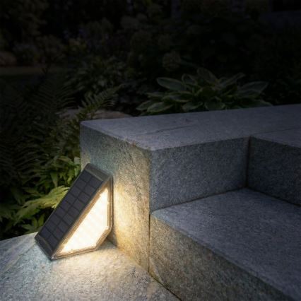 LED napelemes lámpa ELI LED/4,5W/3,7V 500 mAh IP44 fekete