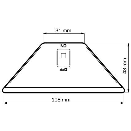 LED napelemes lámpa ELI LED/4,5W/3,7V 500 mAh IP44 fekete