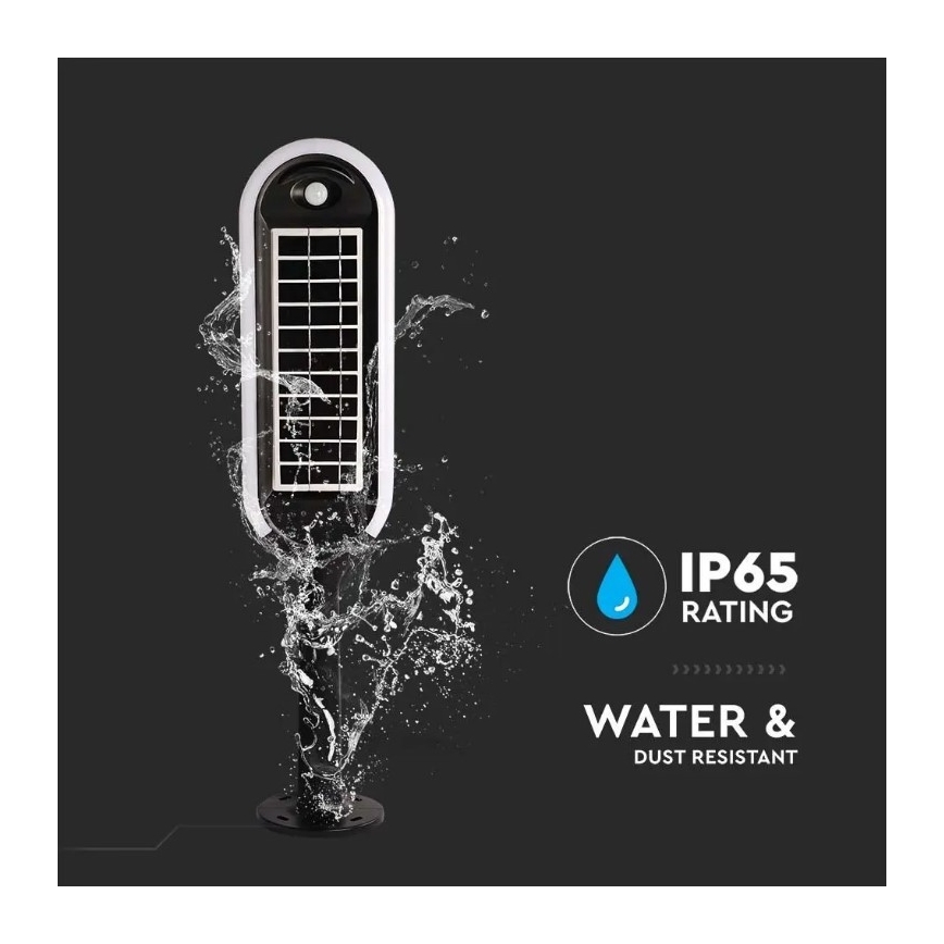 LED Napelemes lámpa érzékelővel BOLLARD LED/5W/5,5V 70 cm 4000K IP65 2000 mAh