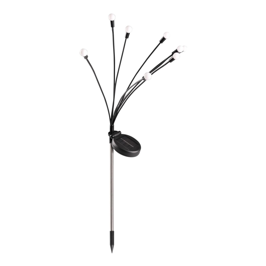 LED Napelemes lámpa FIORINI 8xLED/1,2V 600 mAh IP44 fekete