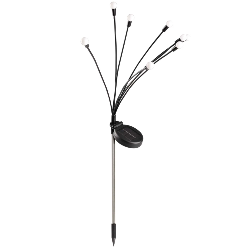 LED Napelemes lámpa FIORINI 8xLED/1,2V 600 mAh IP44 fekete