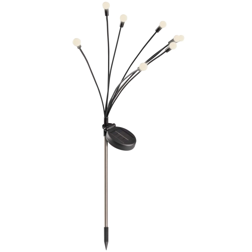 LED Napelemes lámpa FIORINI 8xLED/1,2V 600 mAh IP44 fekete