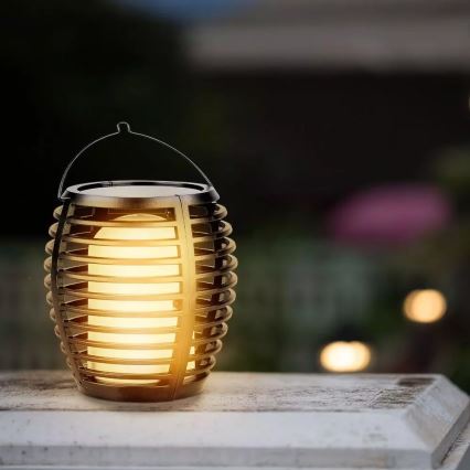 LED napelemes lámpa FLAME 4 az 1-ben LED/0,45W/3,7V IP44 500 mAh