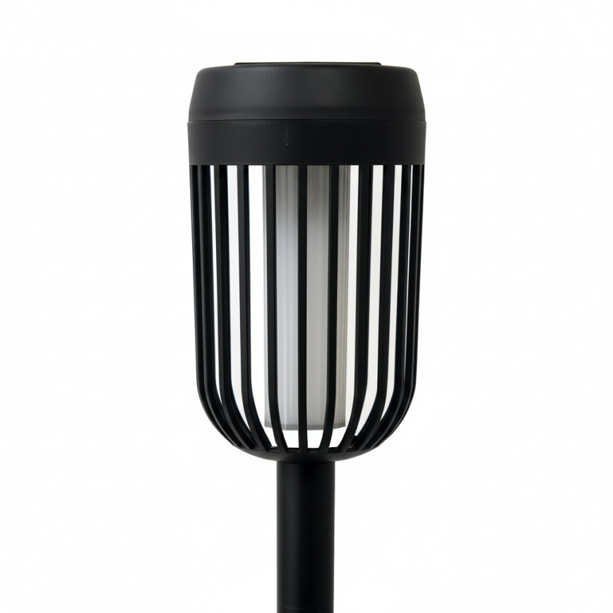 LED napelemes lámpa FLAME LED/1,2V 100 mAh 1800K 37 cm IP44 fekete