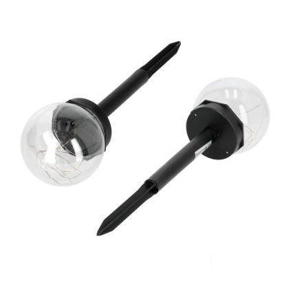 LED napelemes lámpa GLEAM LED/1,2V 3000K IP44 40 mAh átlátszó/fekete
