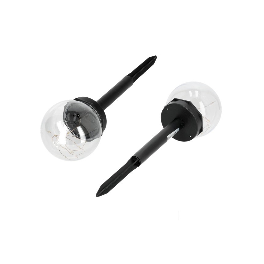 LED napelemes lámpa GLEAM LED/1,2V 3000K IP44 40 mAh átlátszó/fekete