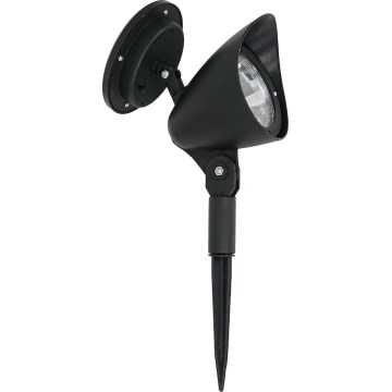 LED napelemes lámpa JOKER LED/1,2V 100 mAh 4000K 31,5 cm IP44 fekete