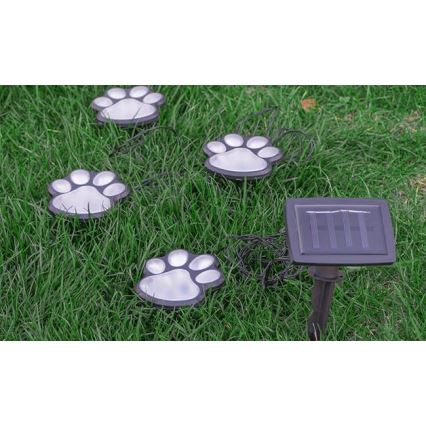 LED Napelemes lámpa LED/0,14W/2V 600 mAh IP44 mancsok