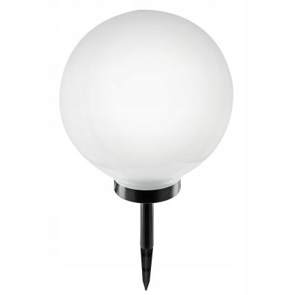 LED napelemes lámpa LED/1,2V, 6500K, 200 mAh, átmérő 30 cm, IP44, fehér/fekete