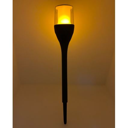 LED napelemes lámpa LED/1,2V 800 mAh IP44 fekete