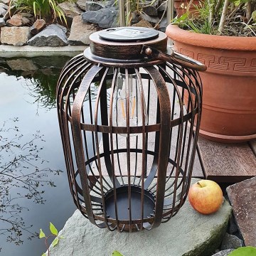 LED Napelemes lámpa LORETA 1xE27/1,2V 600 mAh IP44