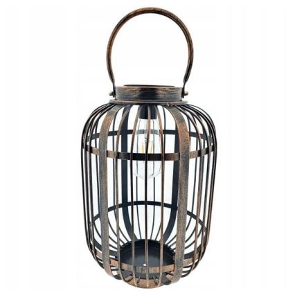 LED Napelemes lámpa LORETA 1xE27/1,2V 600 mAh IP44