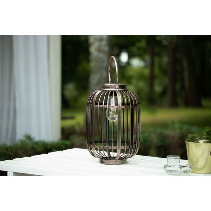 LED Napelemes lámpa LORETA 1xE27/1,2V 600 mAh IP44