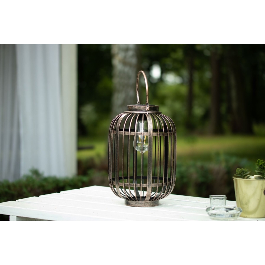 LED Napelemes lámpa LORETA 1xE27/1,2V 600 mAh IP44