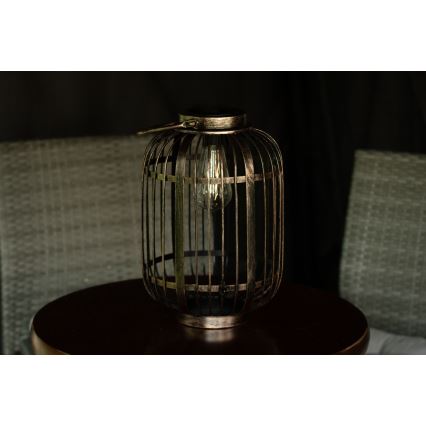 LED Napelemes lámpa LORETA 1xE27/1,2V 600 mAh IP44