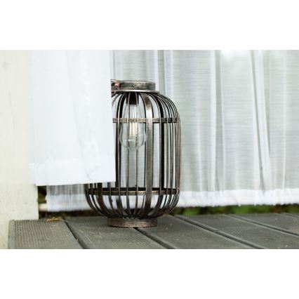 LED Napelemes lámpa LORETA 1xE27/1,2V 600 mAh IP44