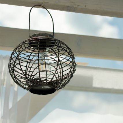 LED Napelemes lámpa LUISA 1xE27/1,2V 600 mAh IP44