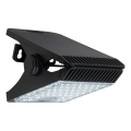 LED napelemes lámpa mozgás- és alkonyatérzékelővel CLIPS LED/4W/1200 mAh 3,7V IP44 fekete