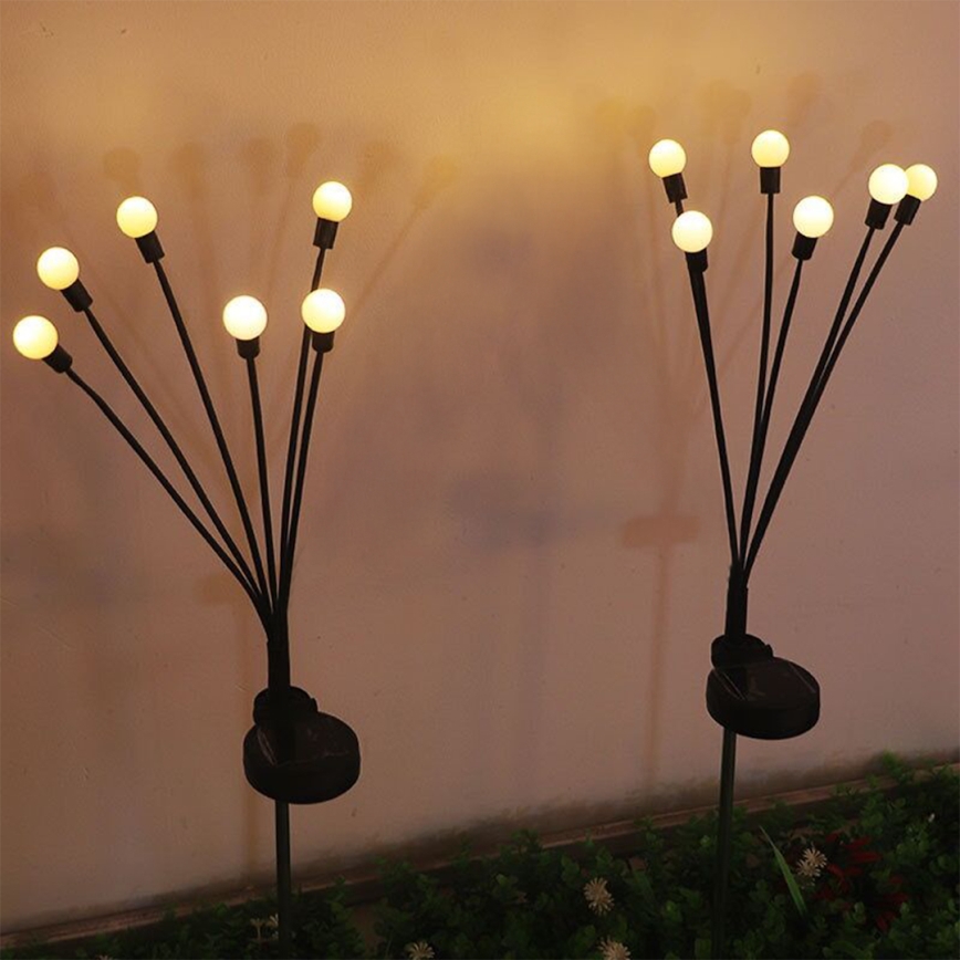 LED Napelemes lámpa MULTI LED/0,06W/1,2V 150 mAh IP44 fekete