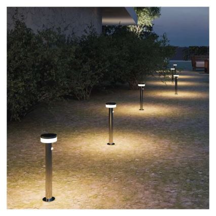 LED napelemes lámpa érzékelővel LED/2W/3,7V 1200 mAh IP44 50 cm