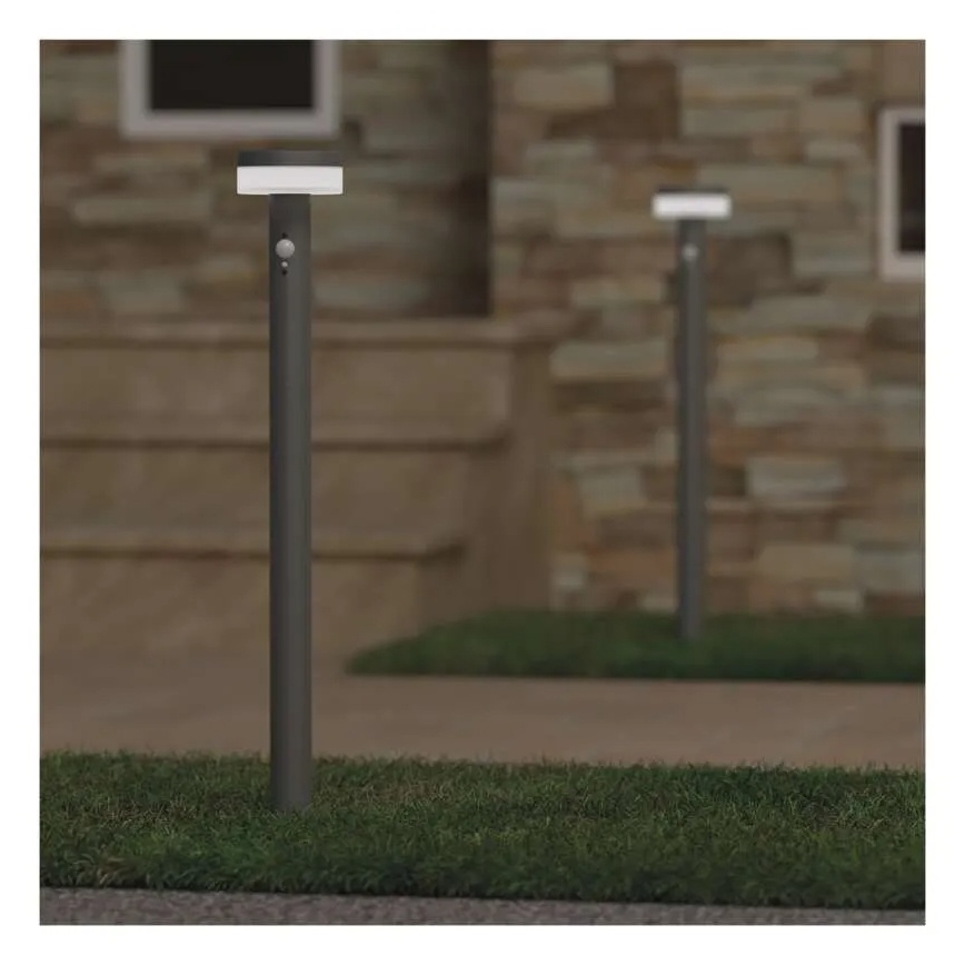 LED napelemes lámpa érzékelővel LED/2W/3,7V 1200 mAh IP44 80 cm