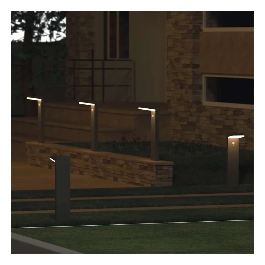 LED napelemes lámpa szenzorral LED/4,4W/3,7V 2200 mAh IP44