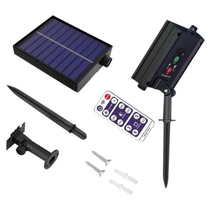 LED Napelemes fényfüzér 10xLED/0,5/4,5V 12 m 3000K IP44 1200 mAh + távirányító