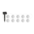 LED Napelemes lánc 10xLED/1,2V 300mAh 3,7m IP44 hideg fehér