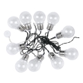 LED Napelemes lánc 10xLED/1W/1,2V 1xAA 2 m IP44 3000K 300 mAh